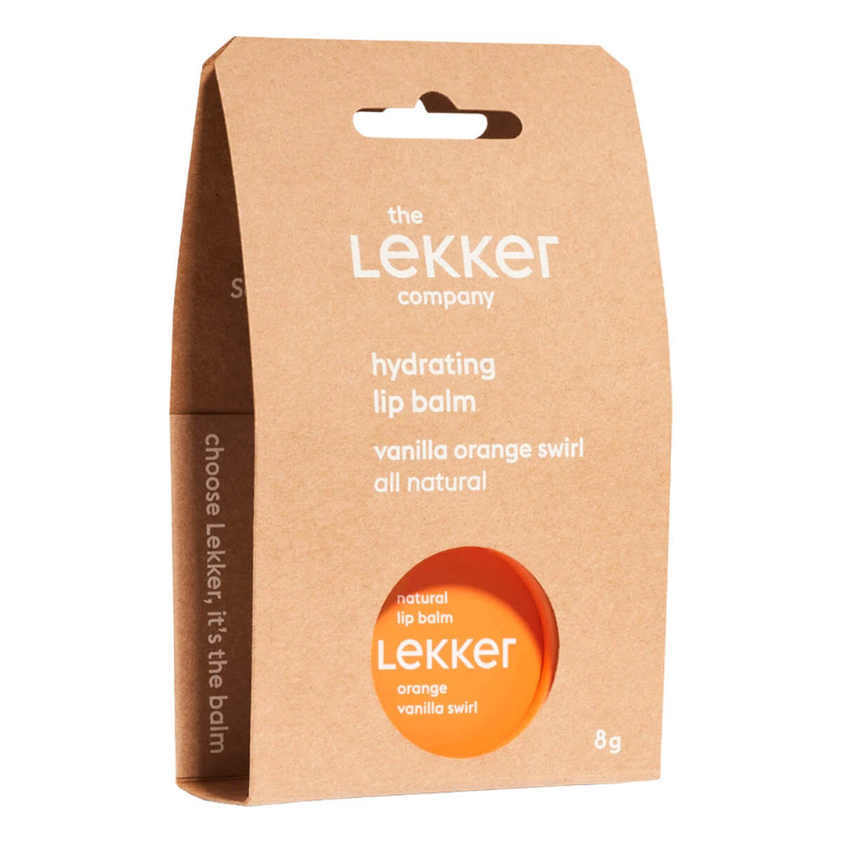 Lip Balm, Orange Vanilla Swirl, 8 g.