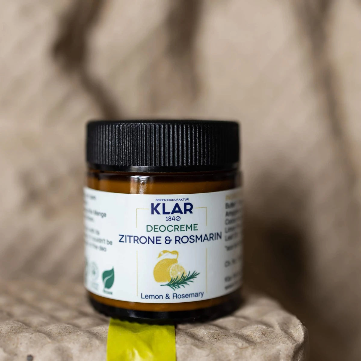 Deodorant Creme, Citron & Rosmarin, 30 ml.