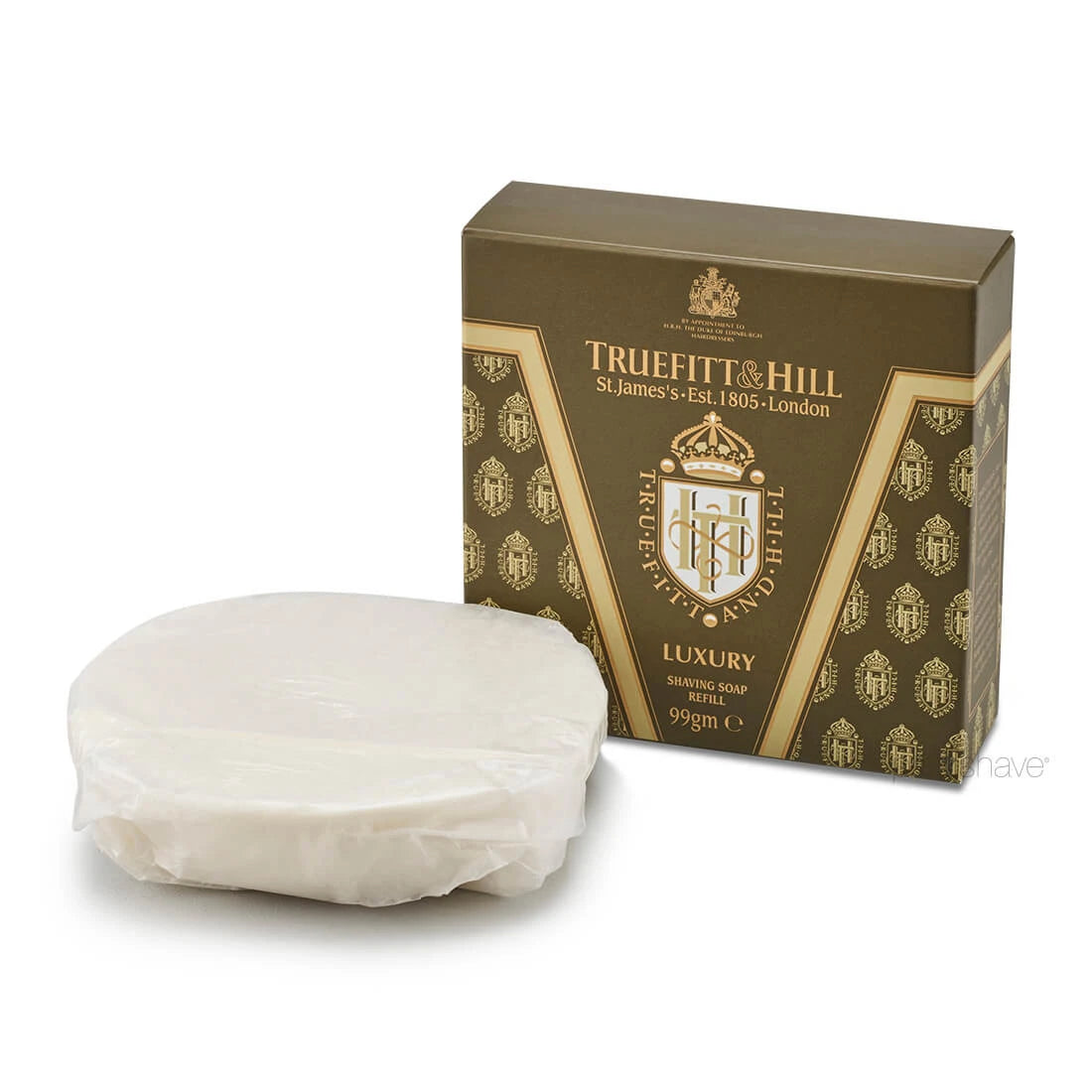 Barbersæbe refill, Luxury, 99 gr.