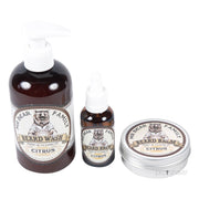 Citrus Sæt, Skægshampoo, Skægolie og Skægbalm