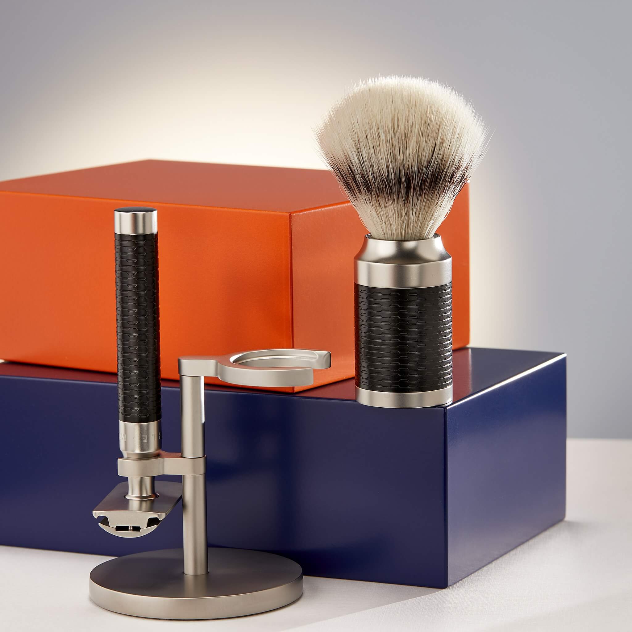 Silvertip Fibre® Barberkost, 21 mm, Rocca, Rustfrit stål