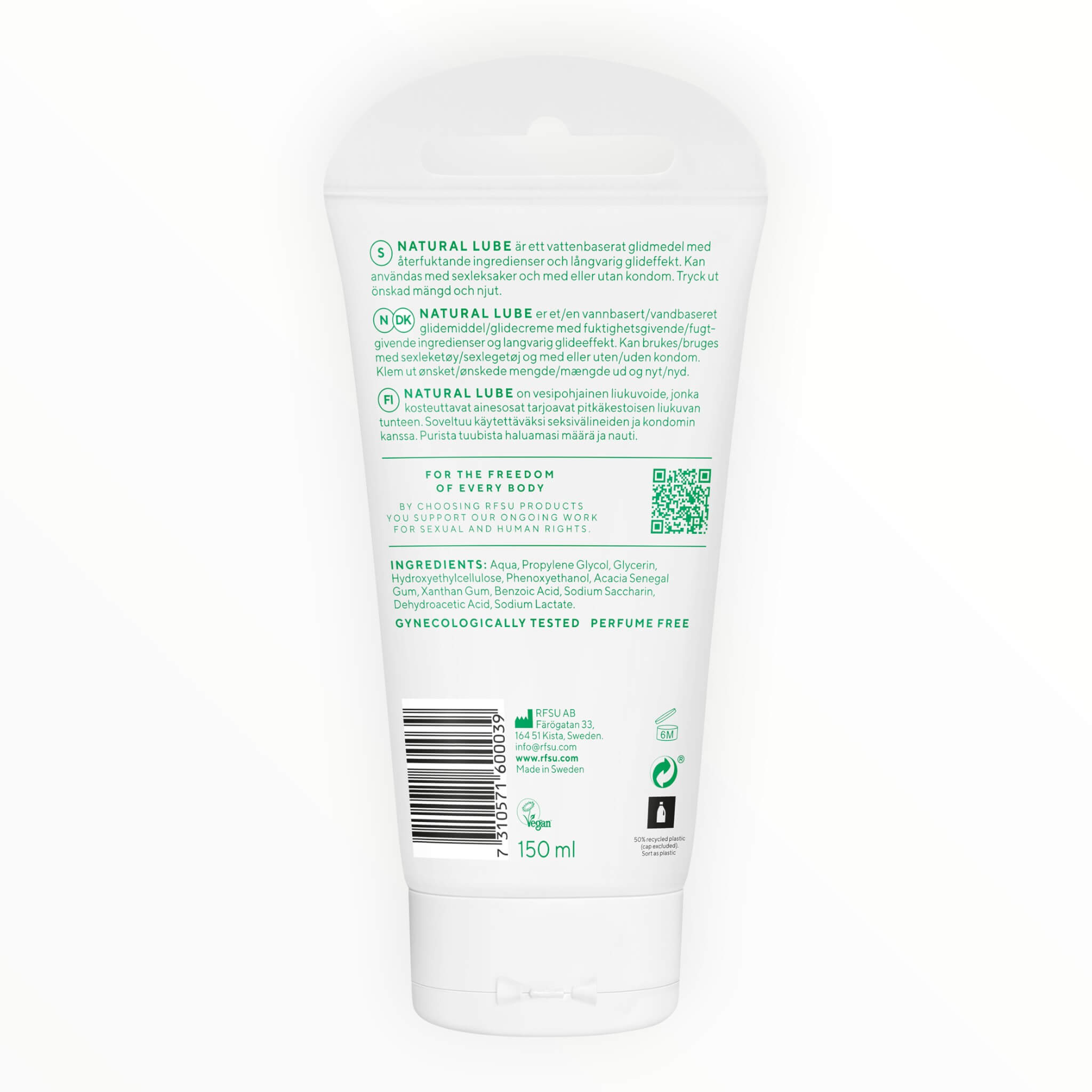 Natural Glide - Glidecreme, 150 ml.