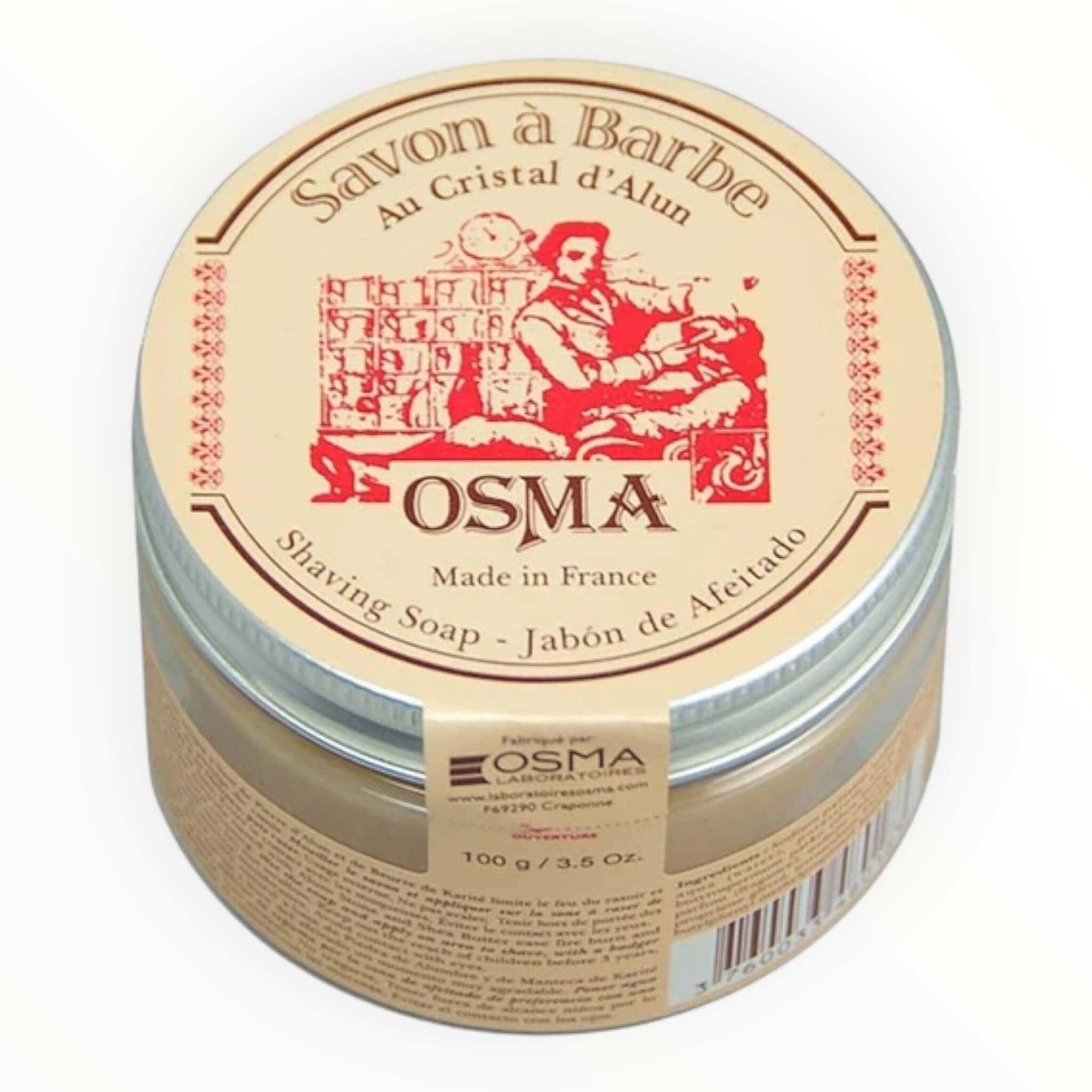 Barbersæbe i plastikskål, 100 gr.