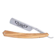Straight Razor, 5/8 Round Nose, Oliventræ