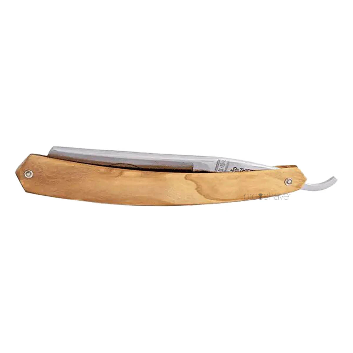 Straight Razor, 5/8 Round Nose, Oliventræ