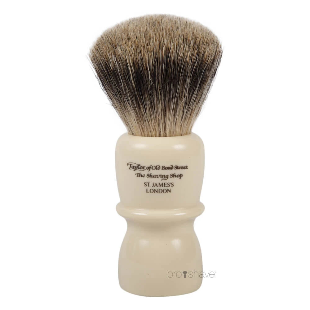 Barberkost, Pure Badger, Classic, XL, Høj, Ivory