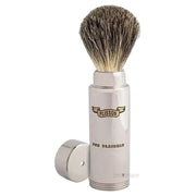 Rejsebørste, Pure China Grey Badger & Nickel-plated, Voyage, Str. 6