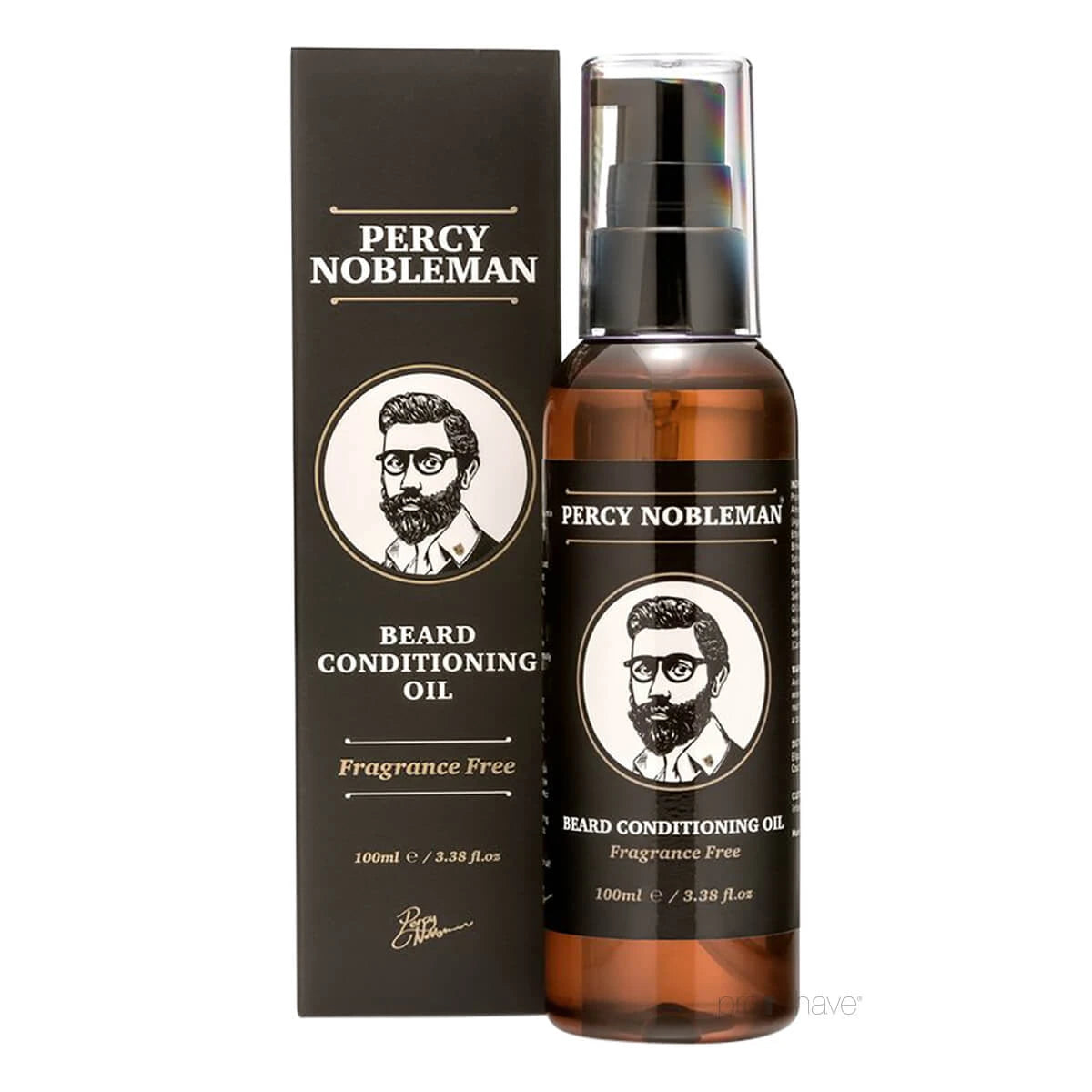 Beard Oil, Fragrance Free, 100 ml.