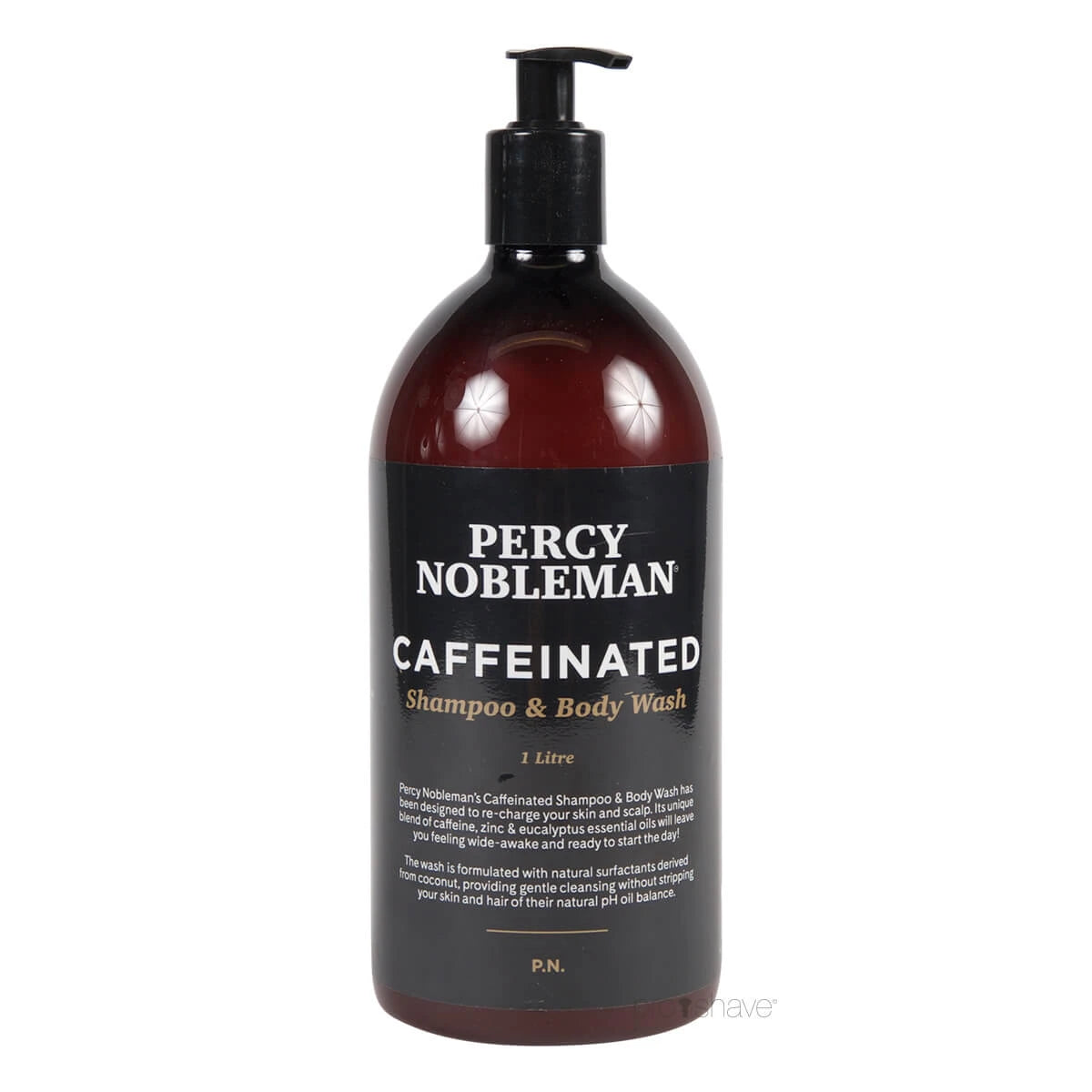 Caffeinated Shampoo & Body Wash, 1000 ml.