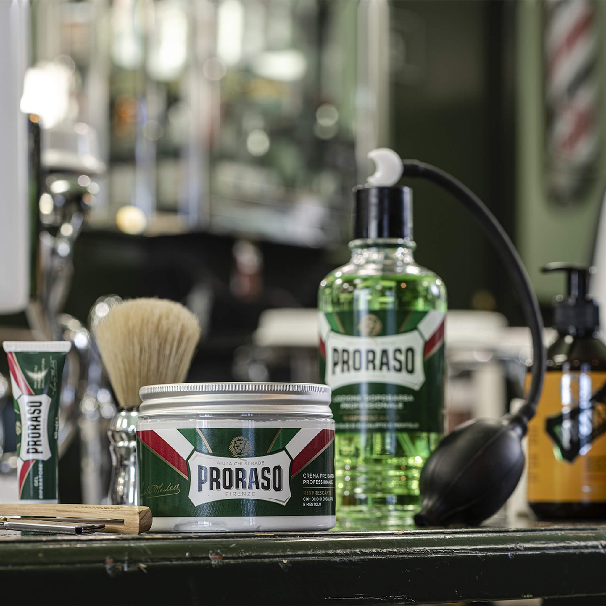 Preshave Cream - Refresh, Eucalyptus & Menthol, 300 ml. (Salon)
