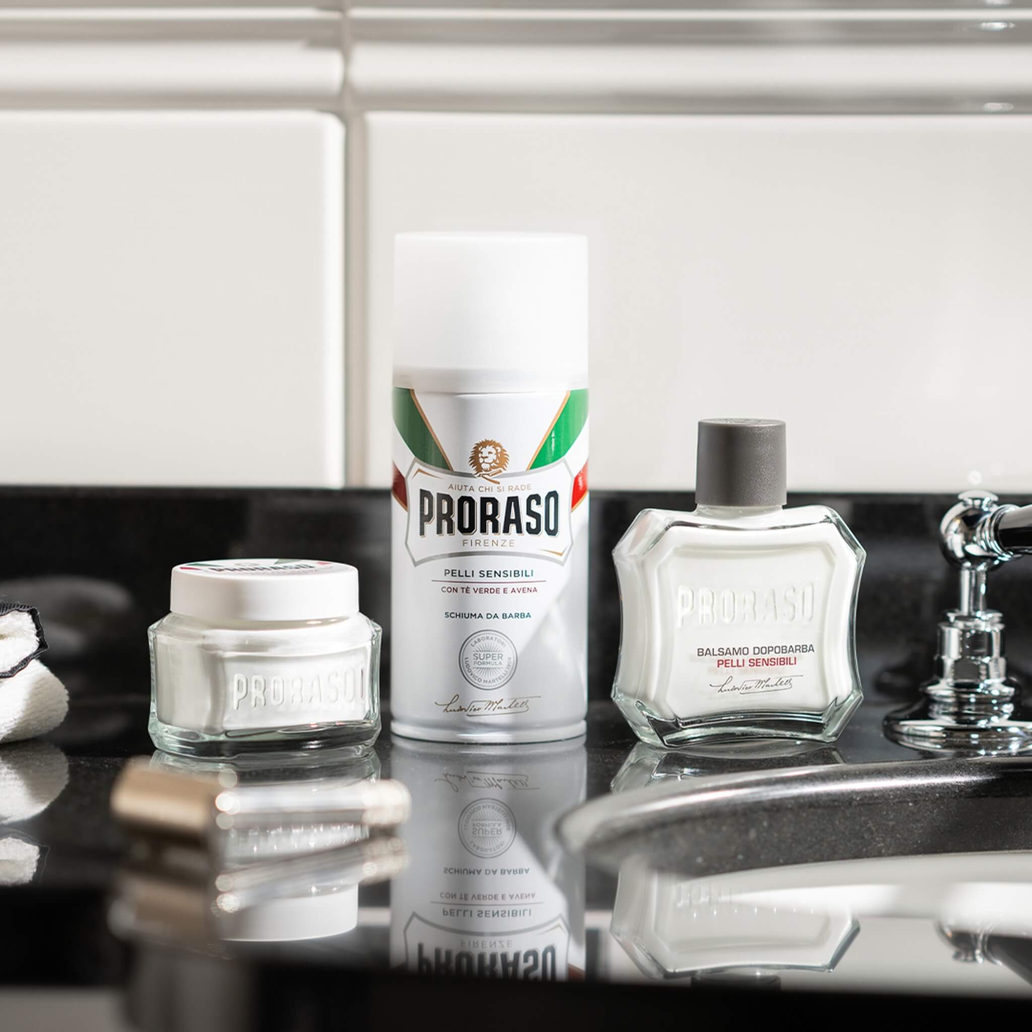Barberskum - Sensitive, Grøn Te & Havre, 300 ml.