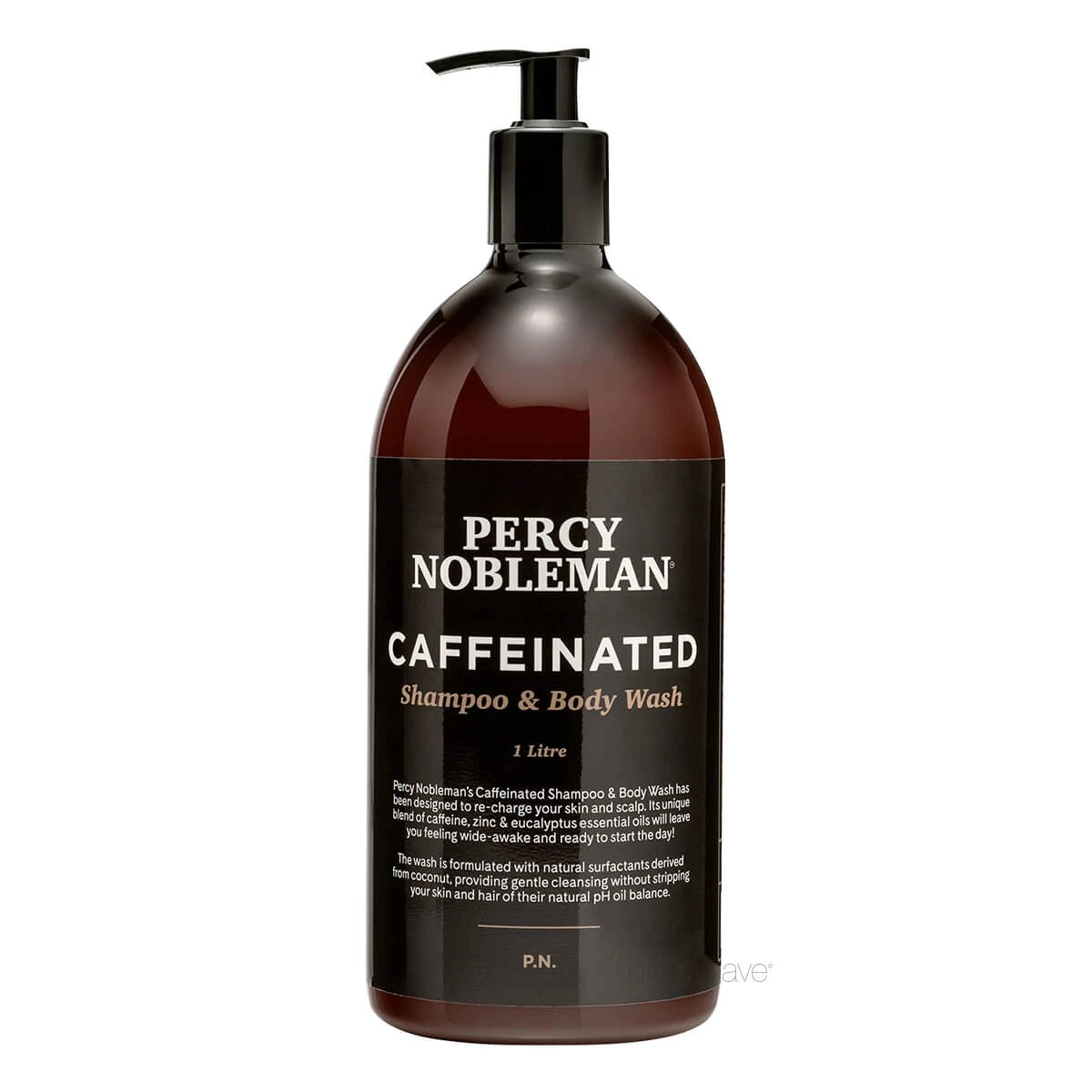 Caffeinated Shampoo & Body Wash, 1000 ml.
