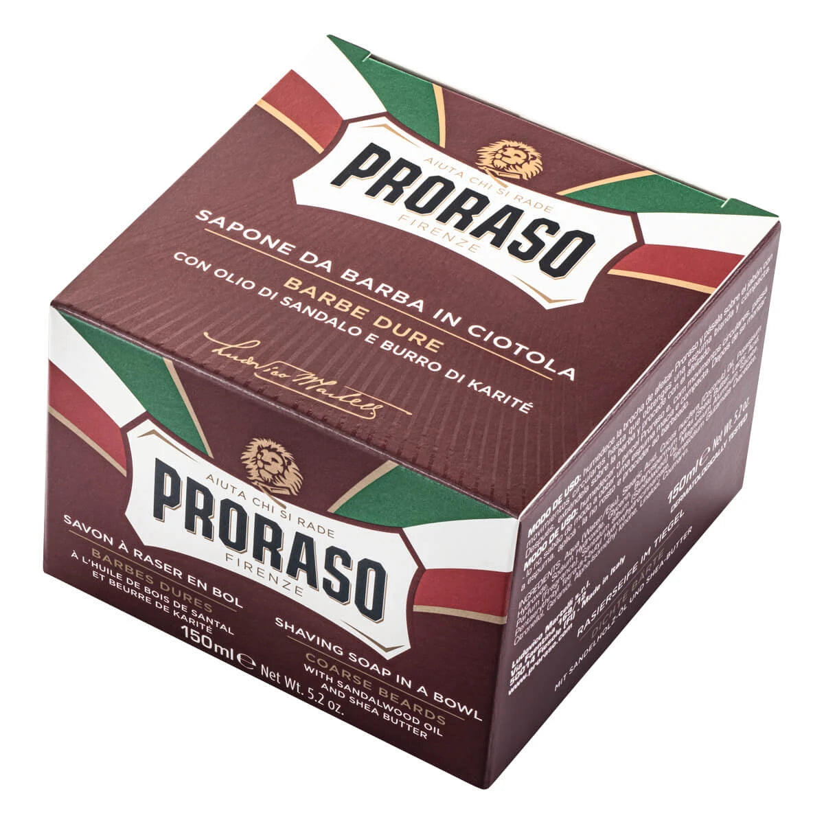 Barbersæbe i skål - Nourishing, Sandeltræsolie og Sheasmør, 150 ml.