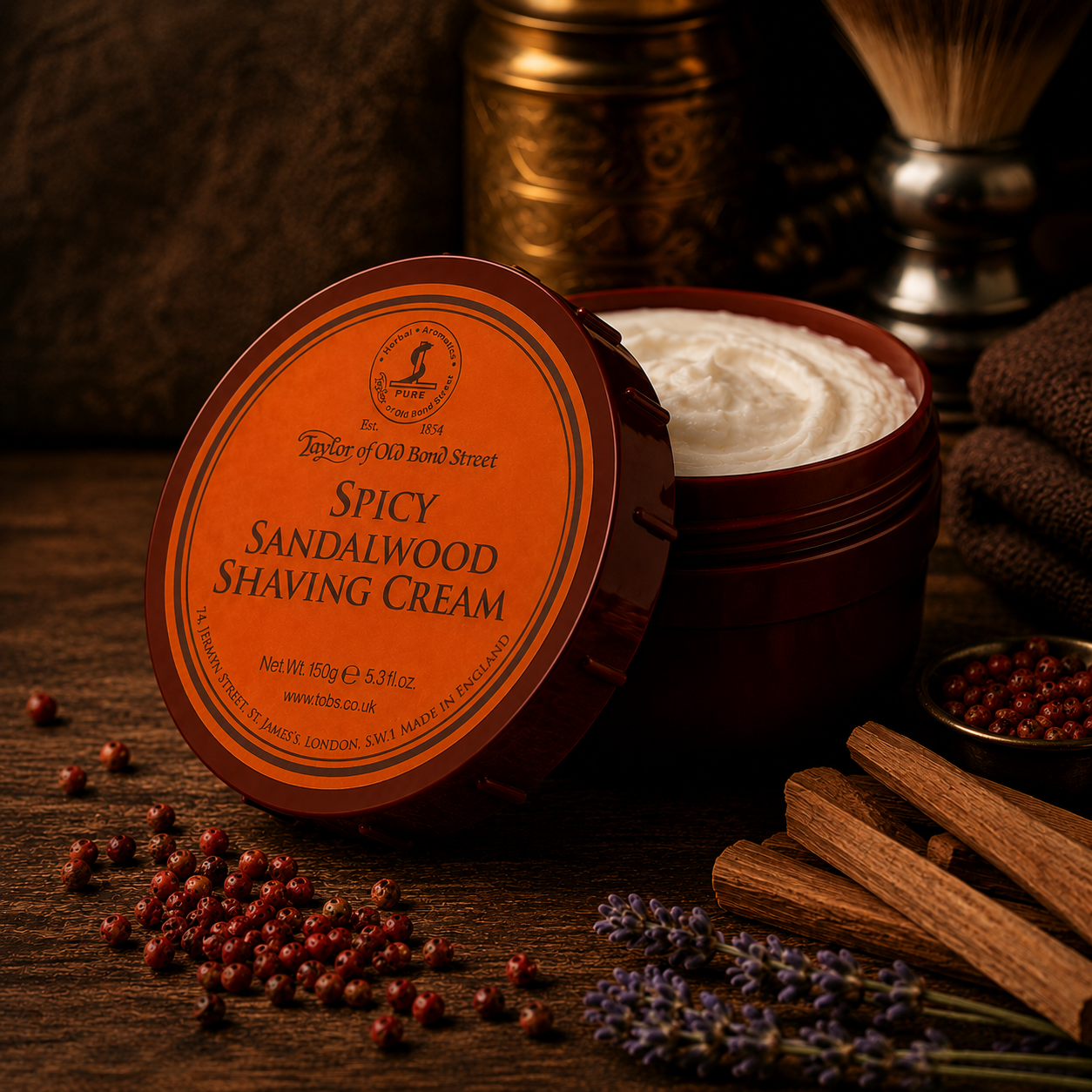 Barbercreme, Spicy Sandeltræ, 150 gr.
