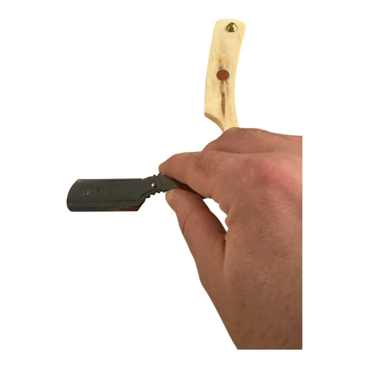 Straight Razor til udskiftelige blade, Bone