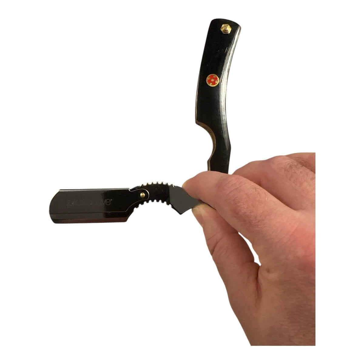 Straight Razor til udskiftelige blade, Horn