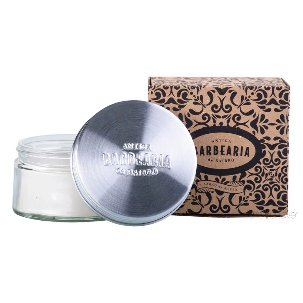 Barbersæbe i glasskål, 150 gr.