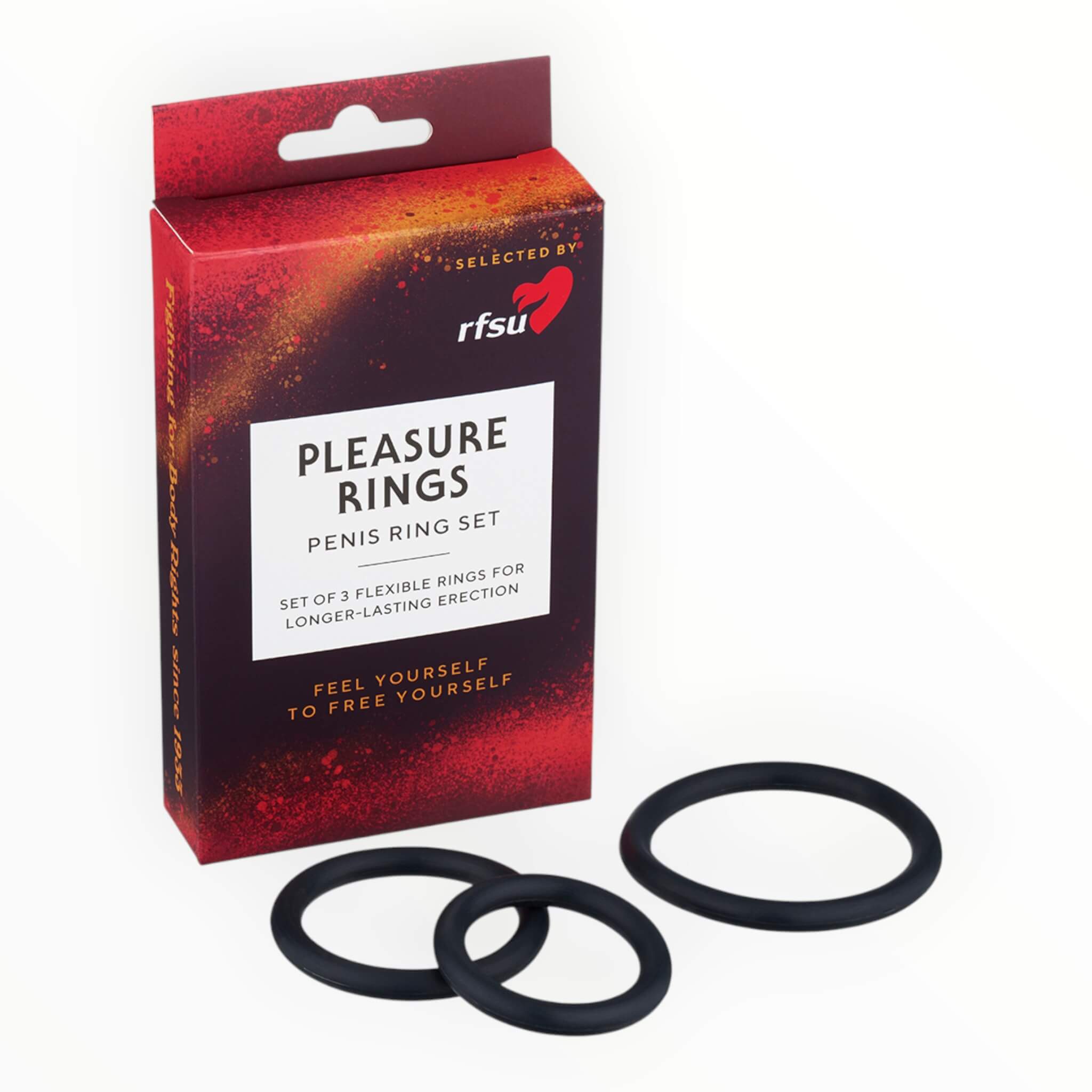 Pleasure Ring - Penis Ring Set, 3 stk.