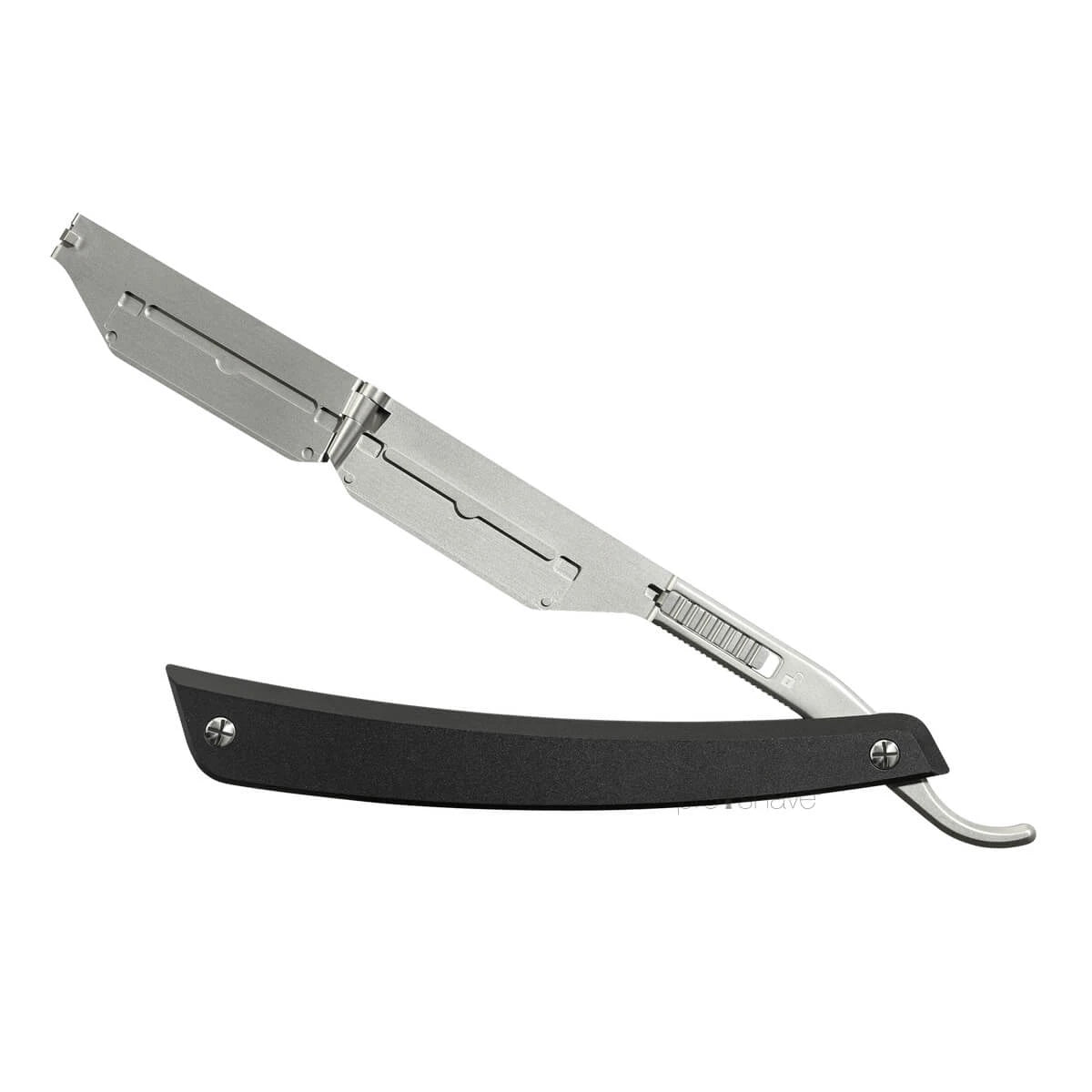 Straight Razor til udskiftelige blade, Enthusiast Pro, Sort