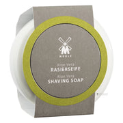 Barbersæbe i porcelænsskål, Aloe Vera, 65 gr.