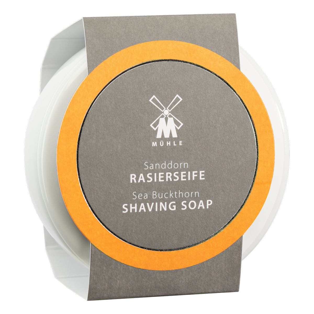 Barbersæbe i porcelænsskål, Havtorn, 65 gr.