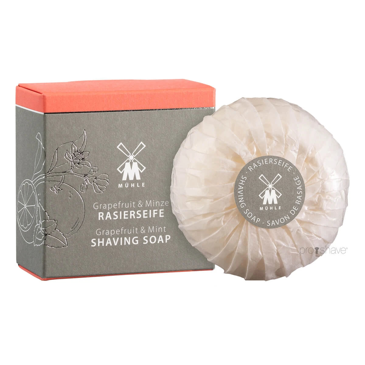 Barbersæbe, Grapefrugt & Mint, 65 gr.