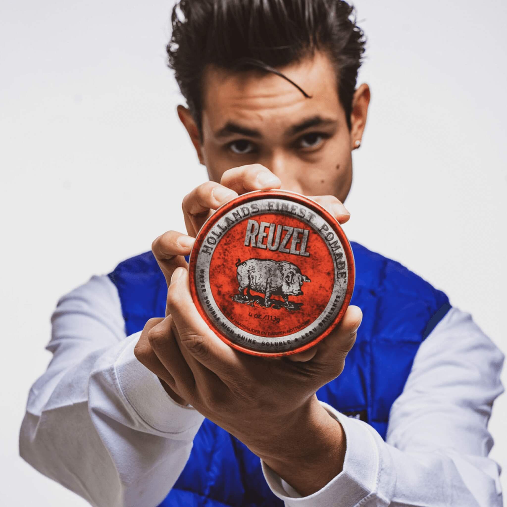 Red Water Soluble Pomade - High Shine, 95 g.