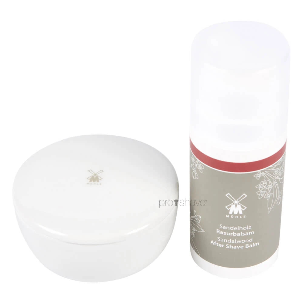 Sandeltræ Sæt, Barbersæbe og Aftershave Balm