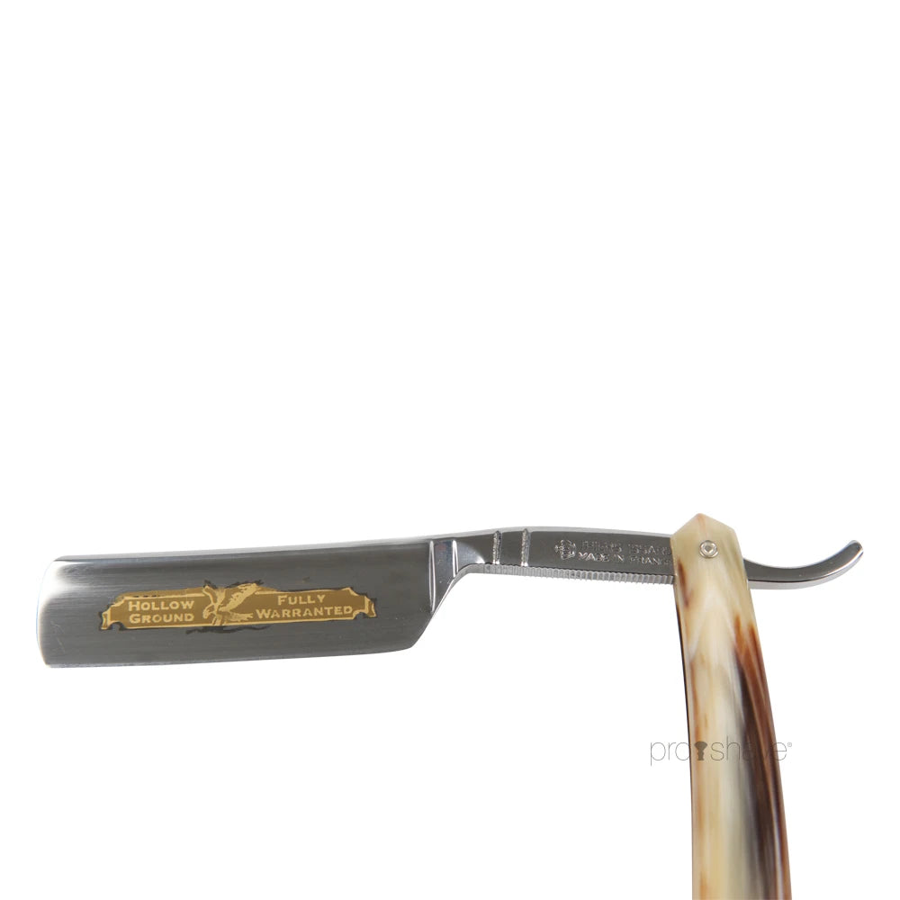 Straight Razor, 6/8 Round Nose, Lyst horn