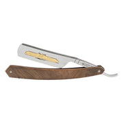 Straight Razor, 6/8 Round Nose, Eagle, Valnøddetræ