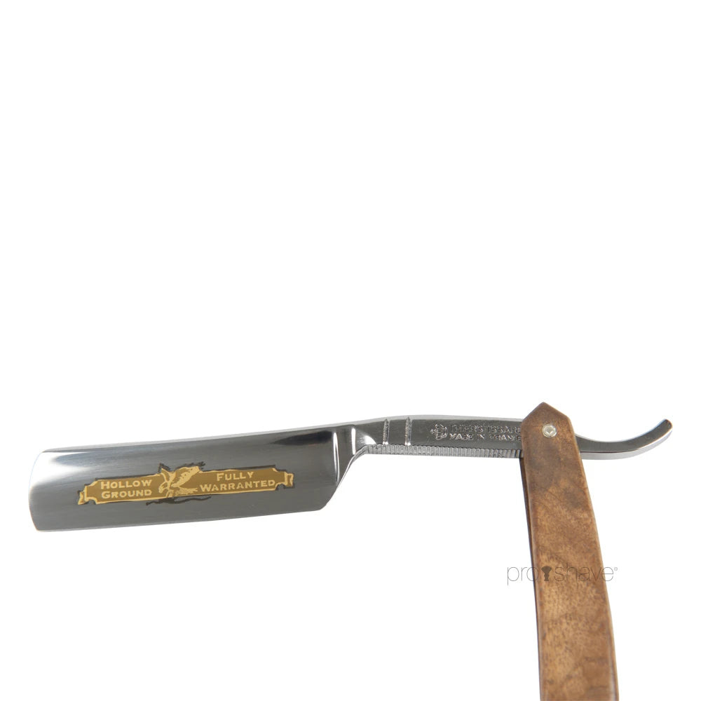 Straight Razor, 6/8 Round Nose, Eagle, Valnøddetræ