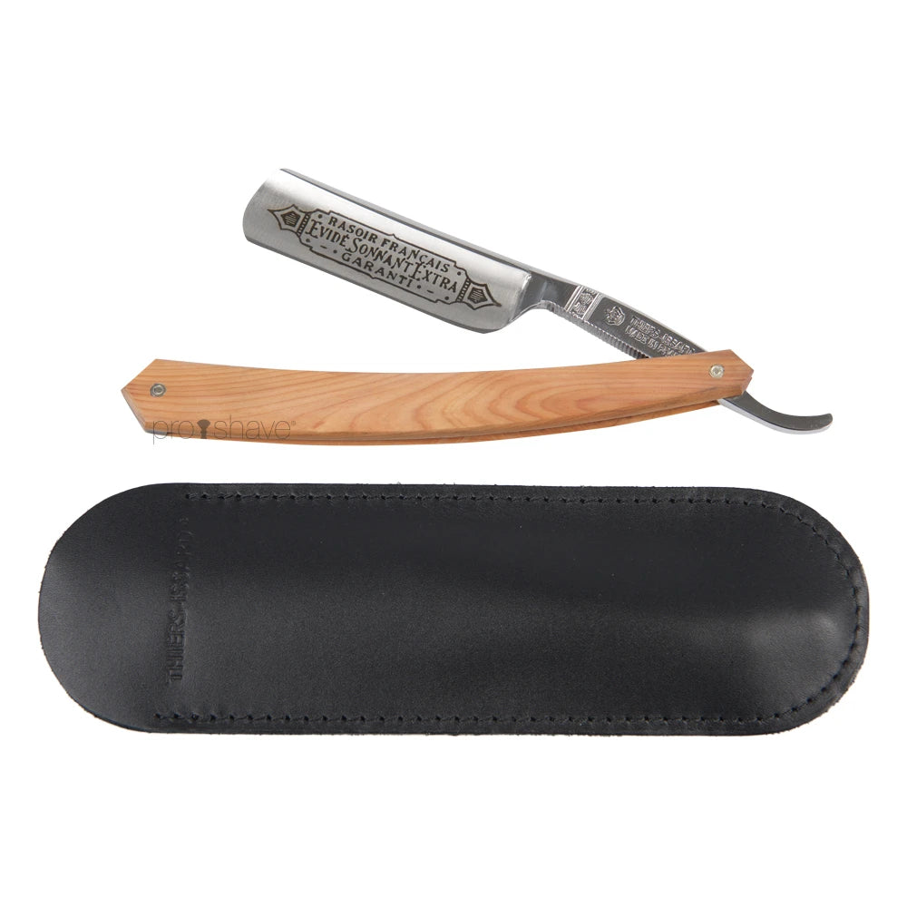 Straight Razor, 6/8 Round Nose, Cedertræ