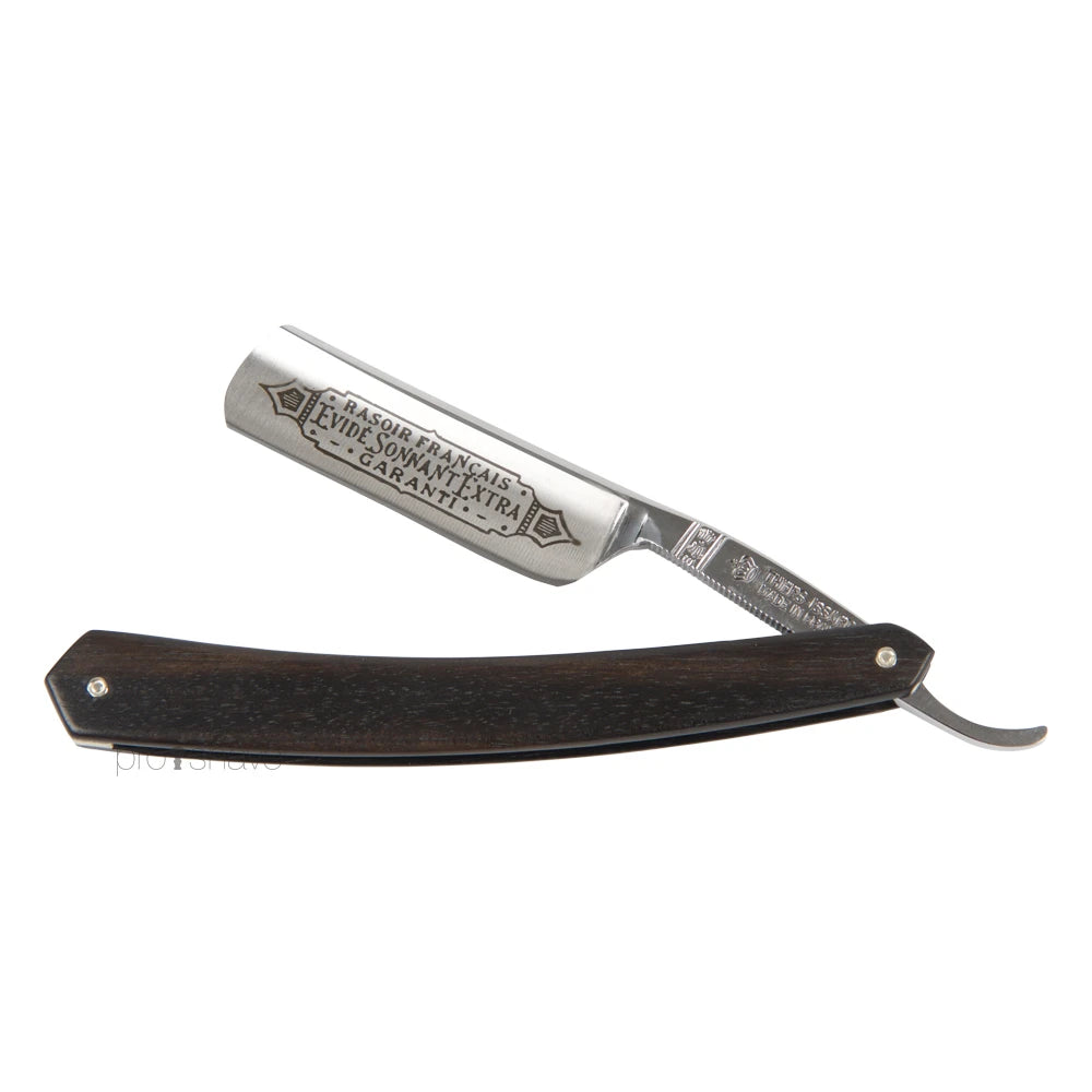 Straight Razor, 6/8 Round Nose, Ibenholt