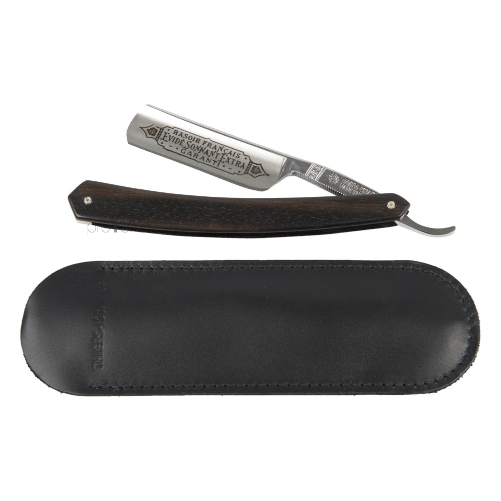 Straight Razor, 6/8 Round Nose, Ibenholt