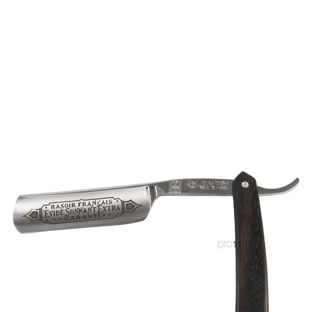 Straight Razor, 6/8 Round Nose, Ibenholt