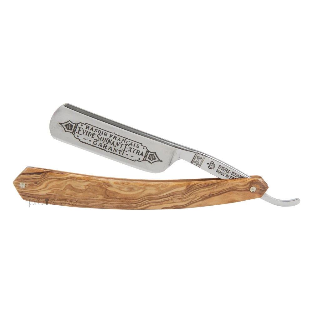 Straight Razor, 5/8 Round Nose, Oliventræ