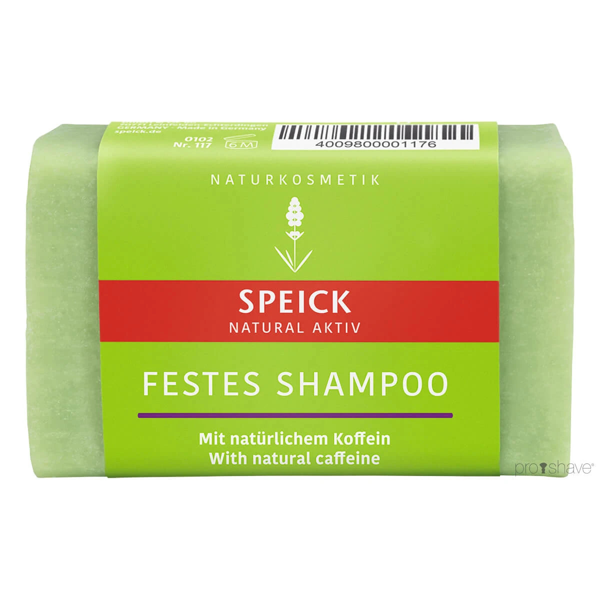 Natural Active Shampoo Bar, Koffein, 60 gr.