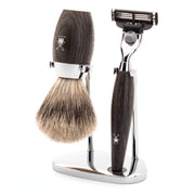 Barbersæt med Mach3 Skraber, Barberkost og Holder, Kosmo, Moseeg