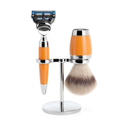 Barbersæt med Skraber, Barberkost og Holder, Stylo, Butterscotch