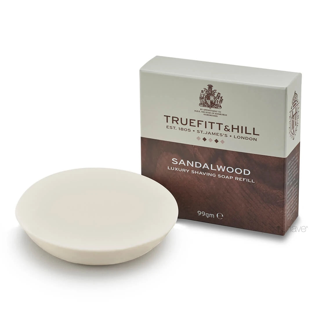 Barbersæbe refill, Sandalwood, 99 gr.