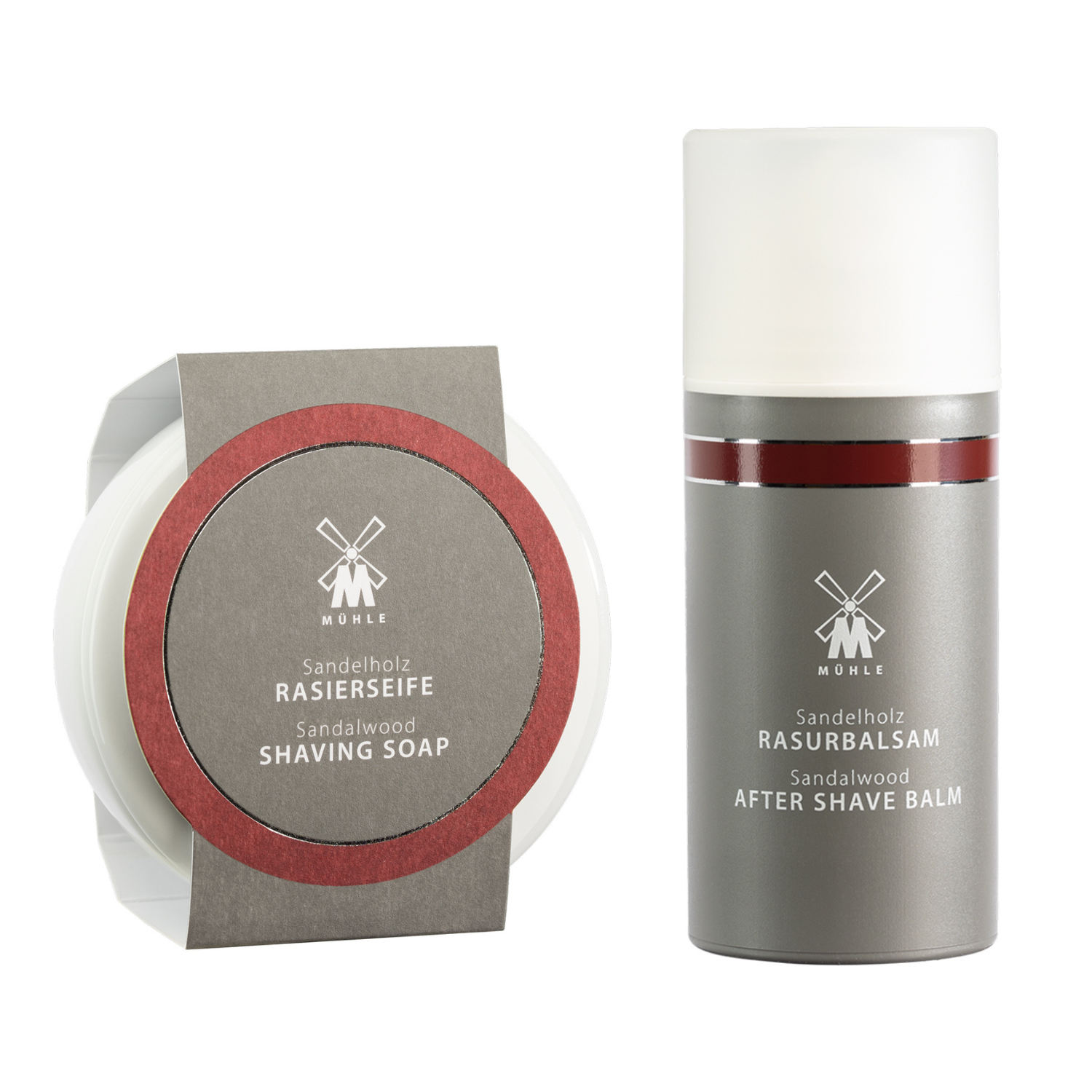 Sandeltræ Sæt, Barbersæbe og Aftershave Balm