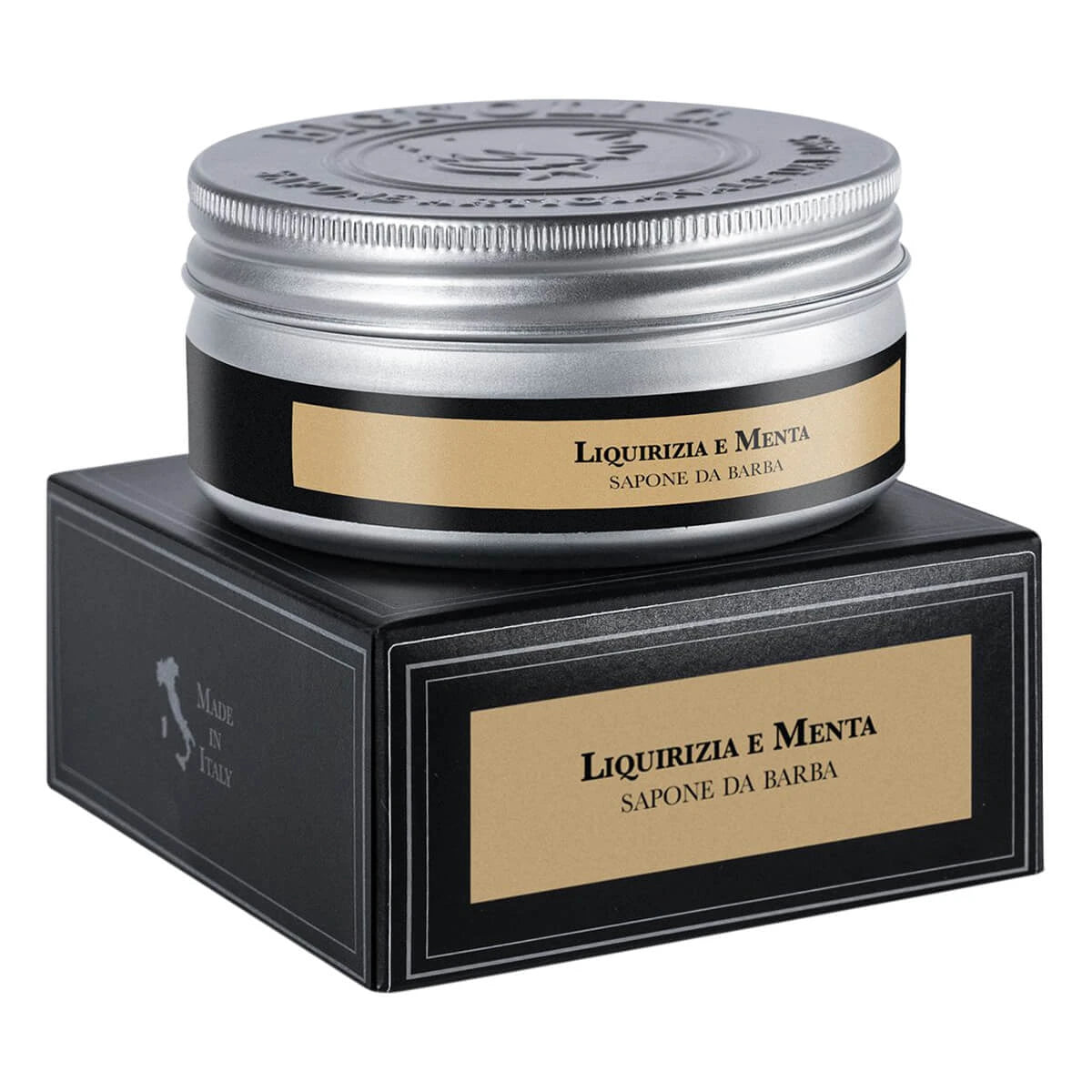 Barbersæbe, Liquirizia Menta, 175 gr.