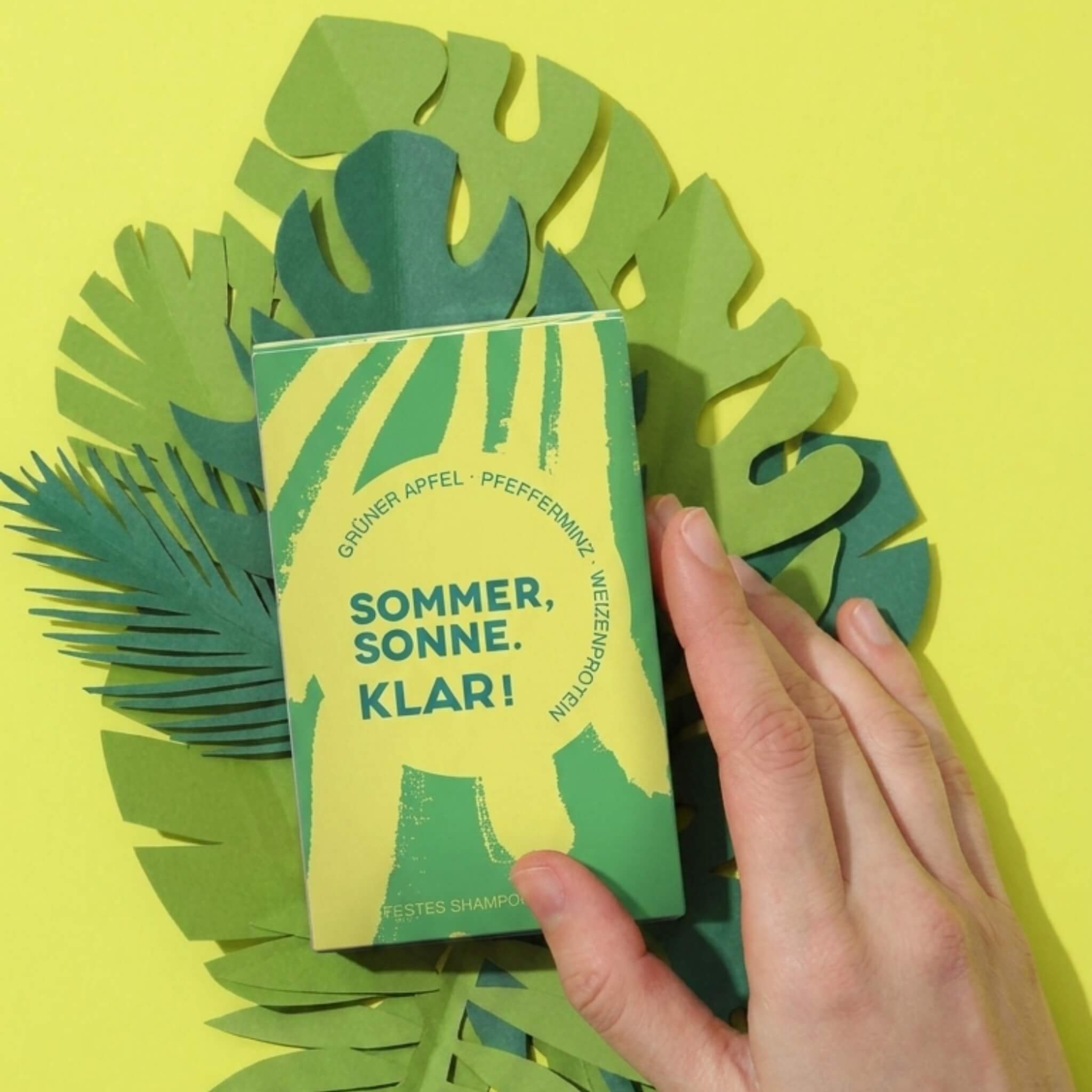 Shampoo Bar, Grønt æble & Pebermynte - Limited Edition, 100 g.