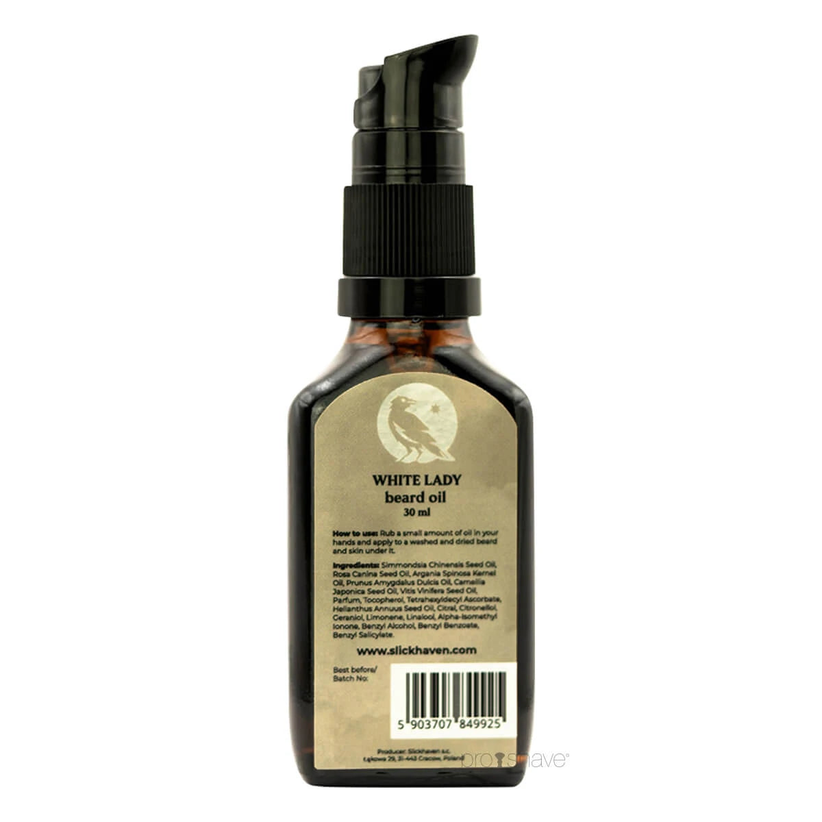 Skægolie, White Lady, 30 ml.