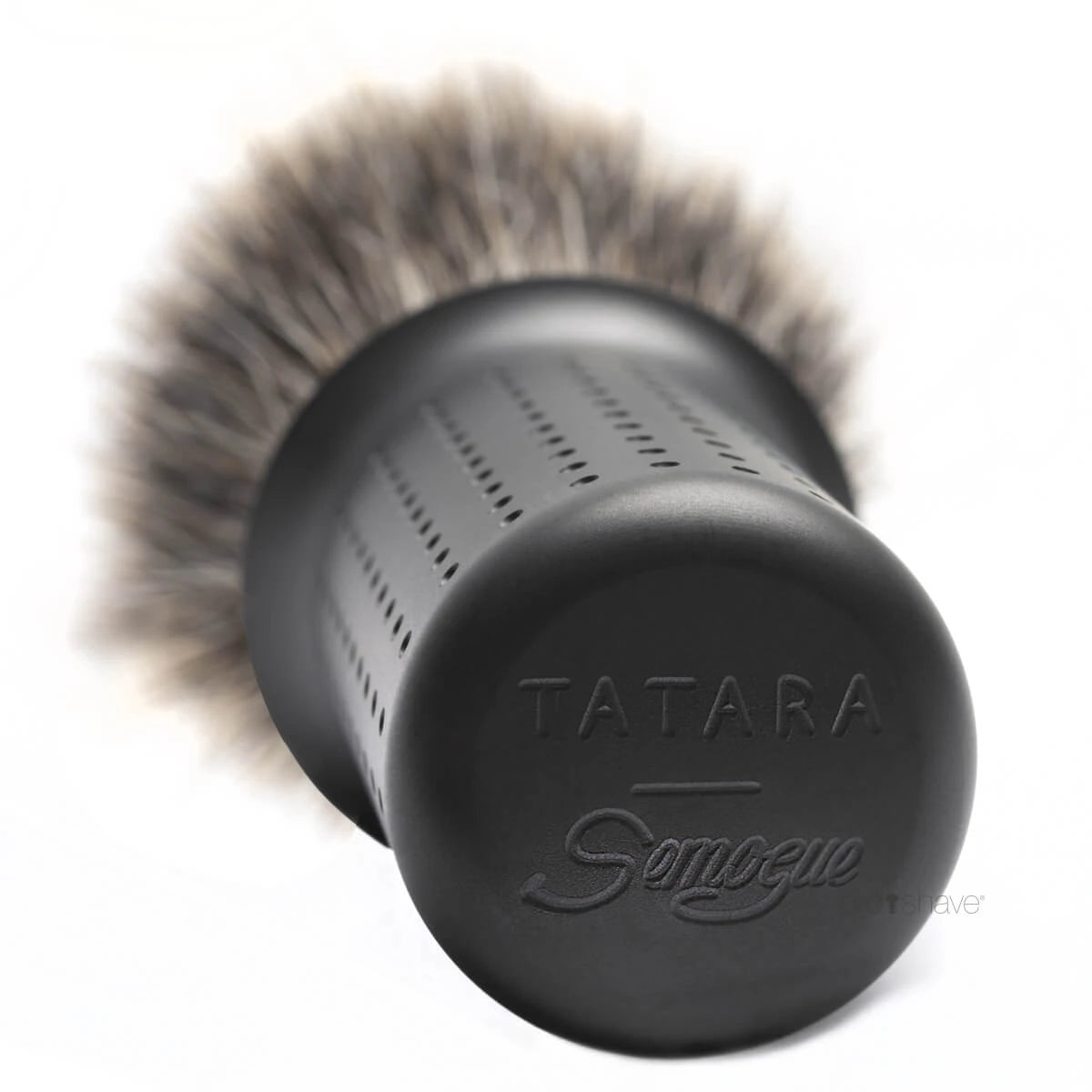 Finest Badger Barberkost, Rustfrit stål - Dark