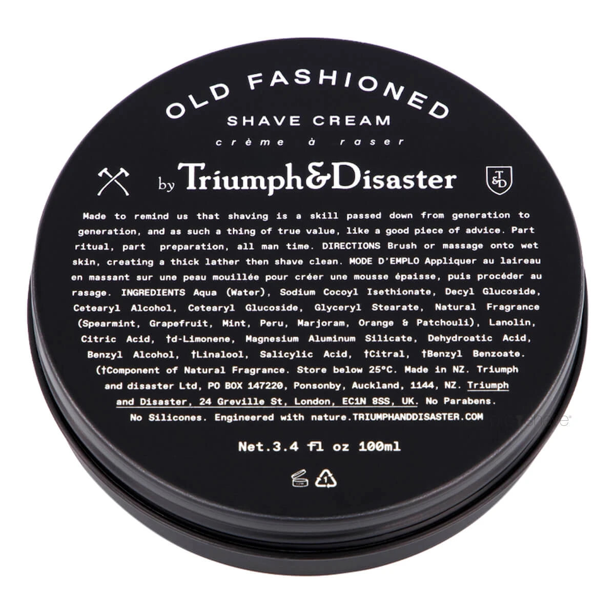 Old Fashioned Shave Cream, 100 ml.