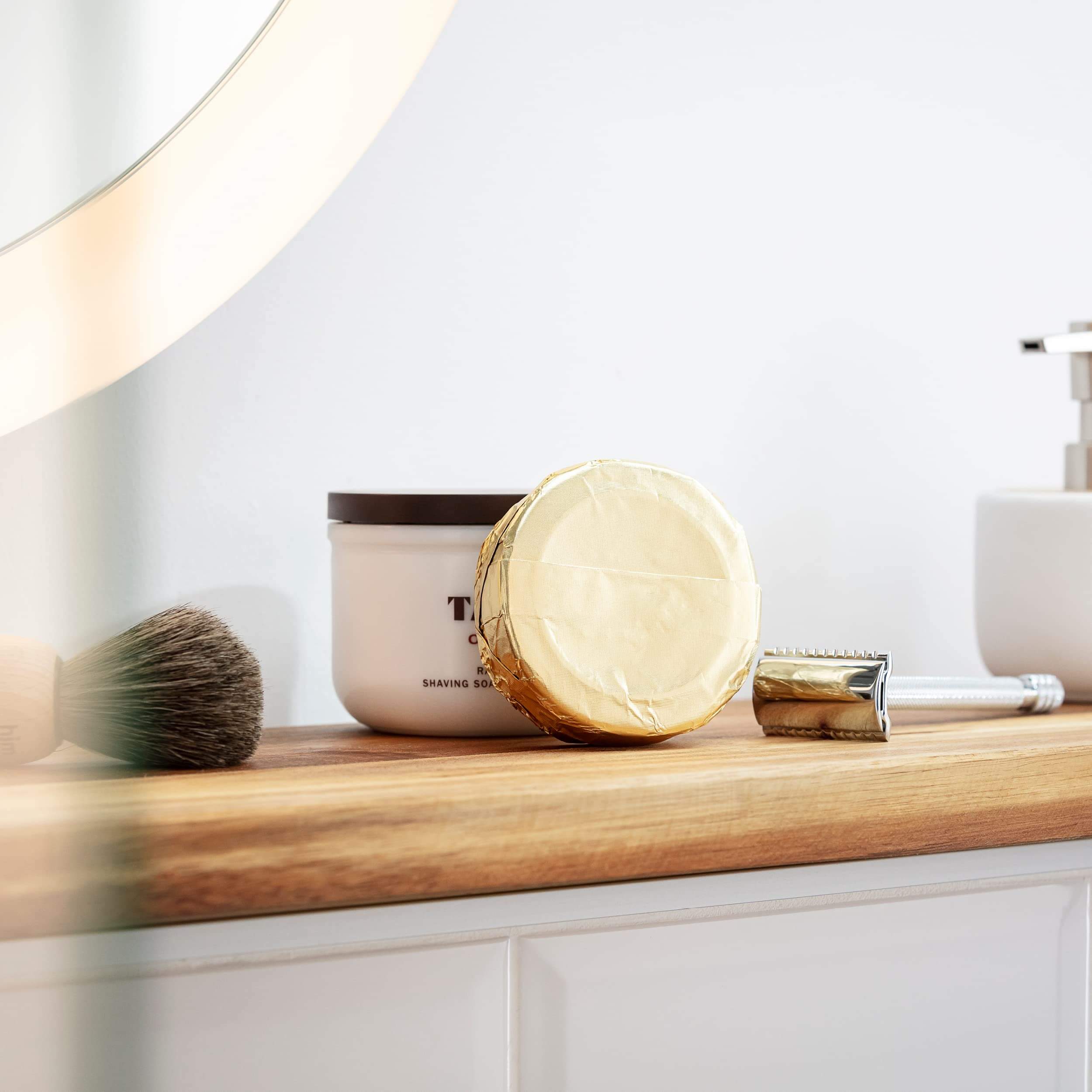 Barbersæbe i skål, 125 gr.
