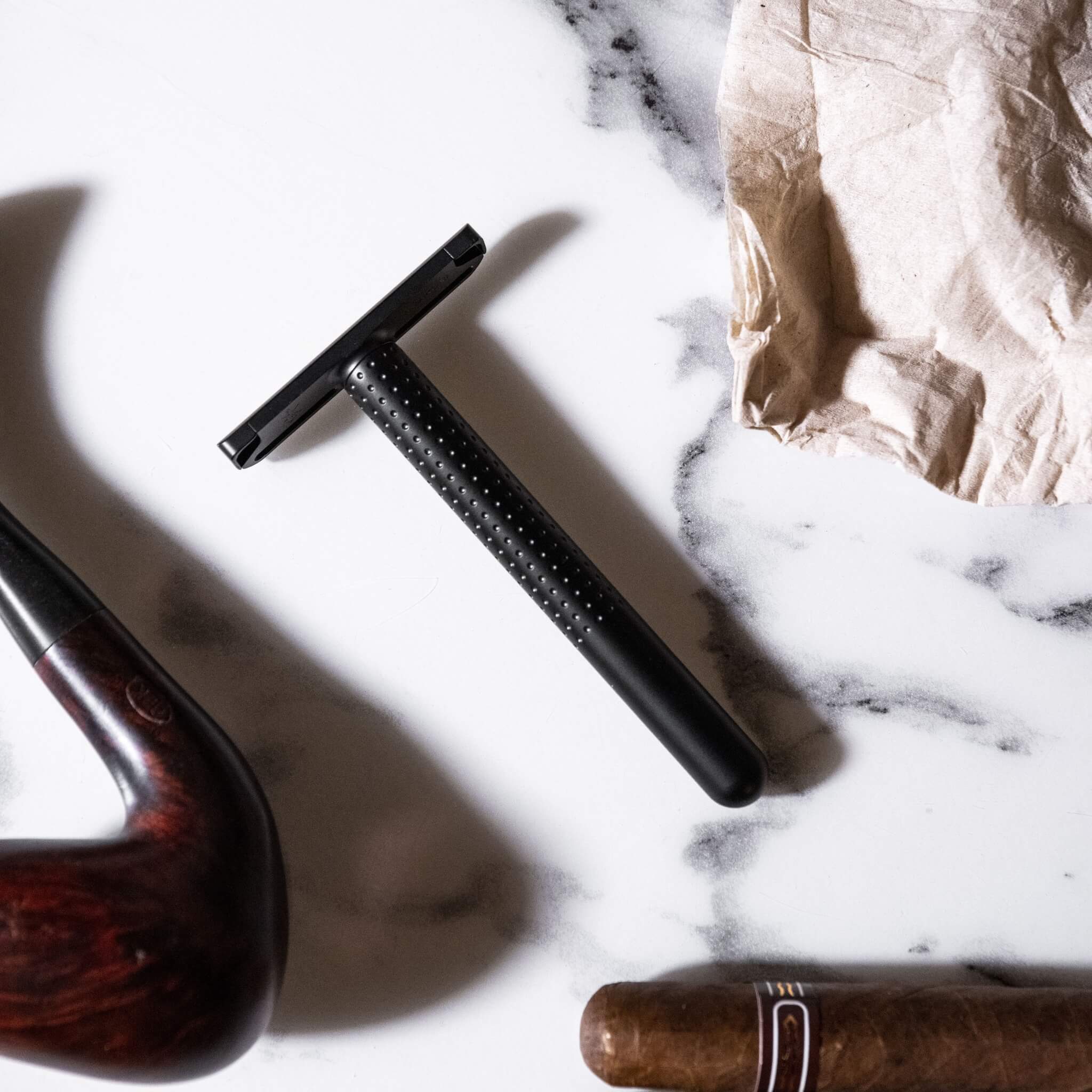 Amakuni Single Edge Skraber, Rustfrit stål - Dark