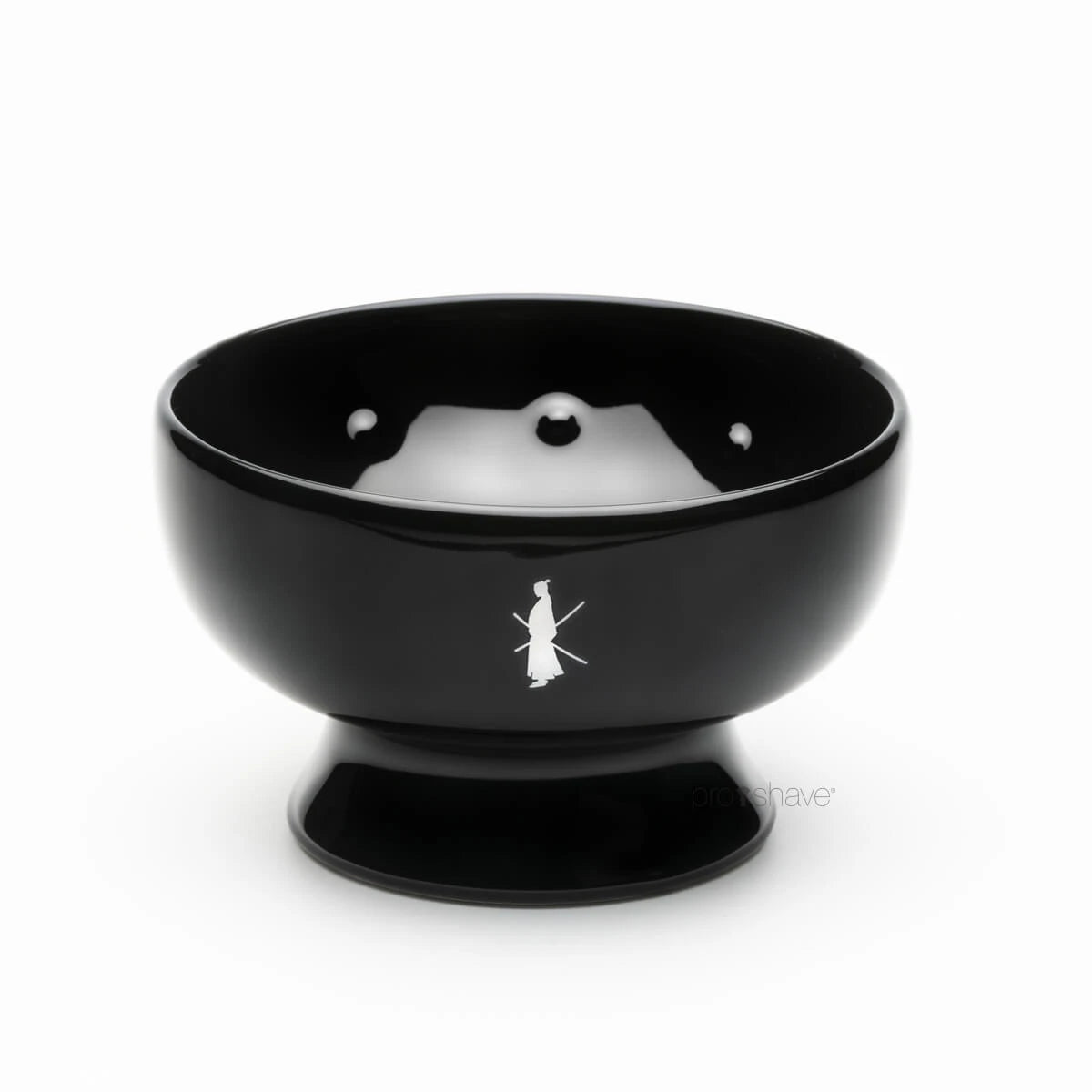 Barberskål i porcelæn, Sort