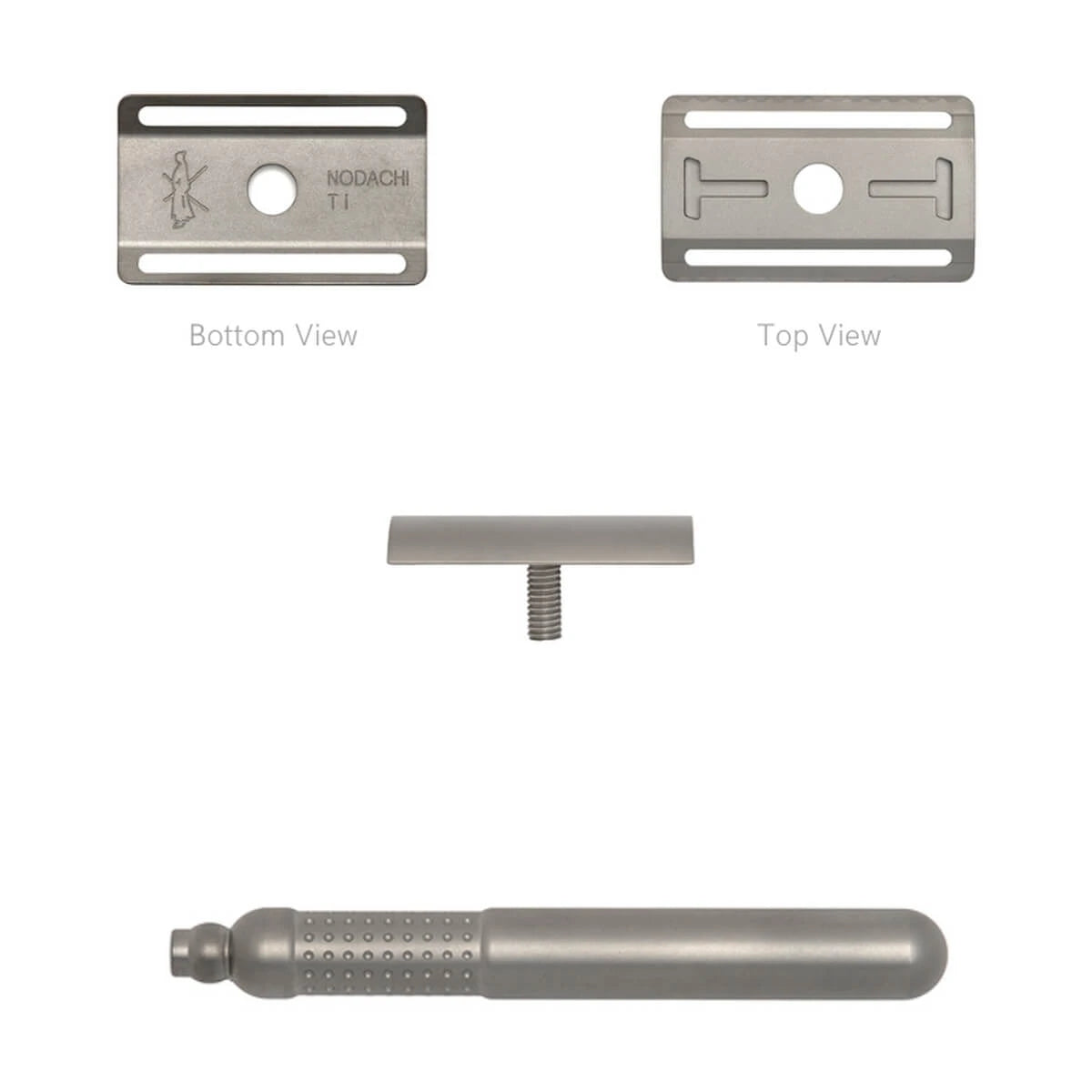 Masamune Nodachi DE-skraber, Lukket Kam, Titanium